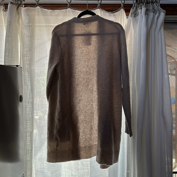 CHARTER CLUB Women's 100% Cashmere Cardigan Pearl Taupe LARGE PRICE FIRM - Picture 5 of 5